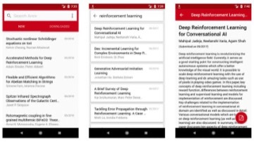 ArXiv Papers Android app screenshot
