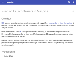 Preview of 'LXD containers on macOS at near-native speeds'