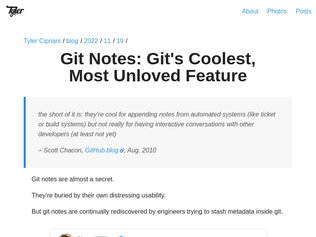 Preview of 'Git Notes'