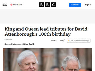 Preview of 'David Attenborough's 100th Birthday'