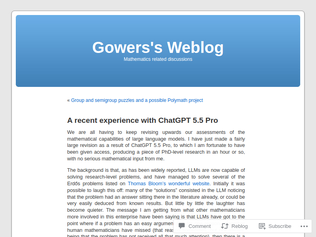 Preview of 'A recent experience with ChatGPT 5.5 Pro'