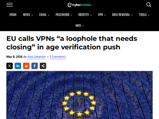 Preview of 'EU Parliamentary Research Service calls VPNs "a loophole that needs closing"'