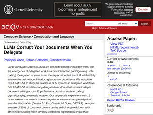 Preview of 'LLMs corrupt your documents when you delegate'