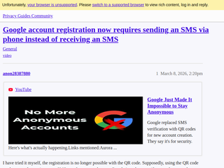 Preview of 'Gmail registration now requires scanning a QR code and sending a text message'