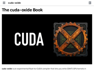 Preview of 'CUDA-oxide: Nvidia's official Rust to CUDA compiler'