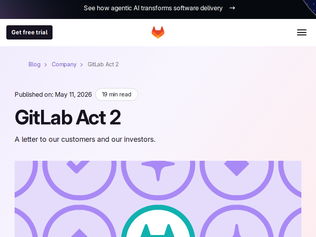 Preview of 'GitLab announces workforce reduction and end of their CREDIT values'