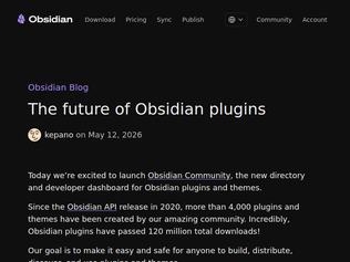 Preview of 'The Future of Obsidian Plugins'