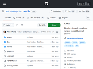 Preview of 'Show HN: Needle: We Distilled Gemini Tool Calling into a 26M Model'