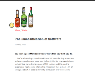 Preview of 'The Emacsification of Software'