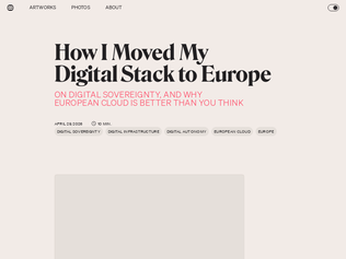 Preview of 'I moved my digital stack to Europe'