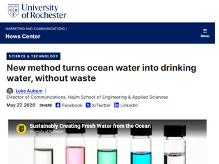Preview of 'New method turns ocean water into drinking water, without waste'