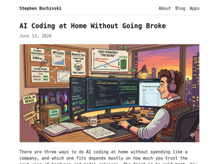 Preview of 'AI coding at home without going broke'