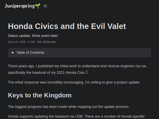 Preview of 'Honda Civics and the Evil Valet'