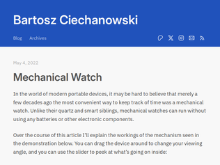 Preview of 'Mechanical Watch (2022)'