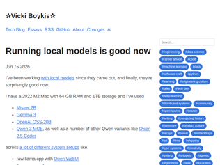 Preview of 'Running local models is good now'