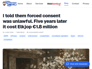 Preview of 'I told them forced consent was unlawful. 5 years later it cost Elkjop €1.8M'