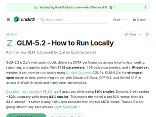 Preview of 'GLM-5.2 – How to Run Locally'