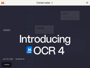 Preview of 'Mistral OCR 4'