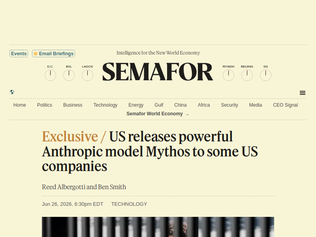 Preview of 'U.S. allows Anthropic to release Mythos AI to ‘trusted’ US organizations'