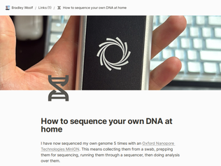 Preview of 'How to sequence your own DNA at home'