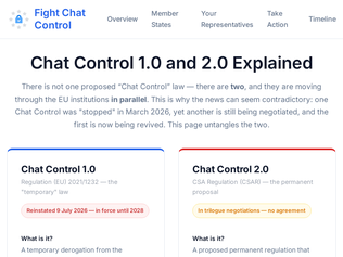 Preview of 'Chat Control 1.0 and 2.0 Explained'