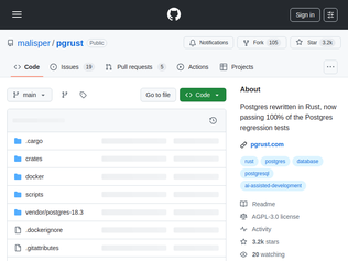 Preview of 'Postgres rewritten in Rust, now passing 100% of the Postgres regression tests'