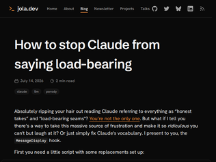 Preview of 'How to stop Claude from saying load-bearing'