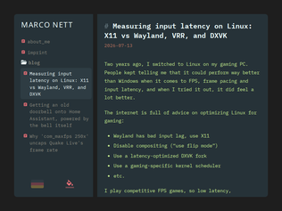 Preview of 'Measuring Input Latency on Linux: X11 vs. Wayland, VRR, and DXVK'