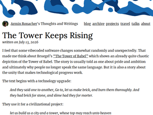 Preview of 'The Tower Keeps Rising'