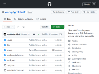 Preview of 'Grok Build is open source'