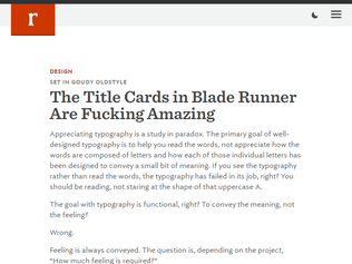 Preview of 'The title cards in Blade Runner are amazing'