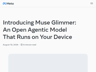 Preview of 'Muse Glimmer: 30B-parameter model optimized for always-on local agent workflows'