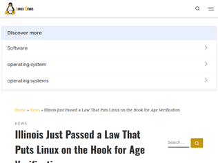 Preview of 'Illinois just passed a law that puts Linux on the hook for age verification'