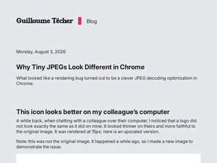 Preview of 'Why tiny JPEGs look different in Chrome'