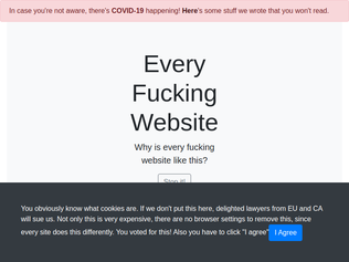 Preview of 'Every Fucking Website (2020)'