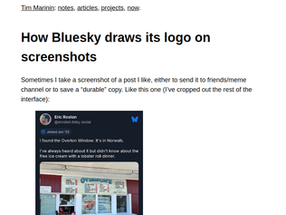 Preview of 'How Bluesky draws its logo on screenshots'