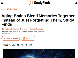 Preview of 'Aging brains blend memories together instead of just forgetting them'