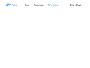 Preview of 'Pre-Release of Polars 2.0'