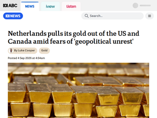 Preview of 'Netherlands pulls gold out of the US'