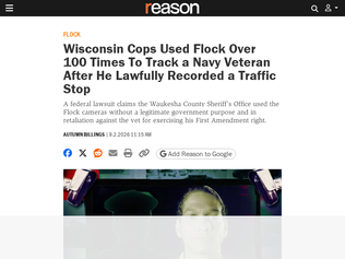 Preview of 'Flock used >100 times to track veteran who recorded traffic stop'