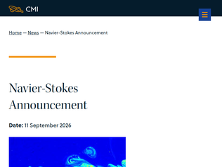 Preview of 'Navier-Stokes Announcement'