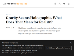 Preview of 'Gravity seems holographic. What does that mean for reality?'