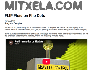 Preview of 'Flip Fluid on Flip Dots'