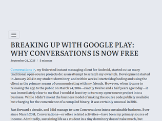 Preview of 'Breaking Up with Google Play: Why Conversations Is Now Free'