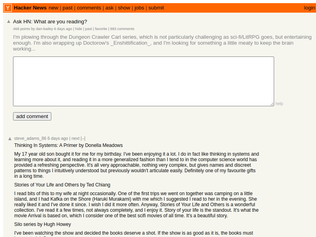 Preview of 'Ask HN: What are you reading?'