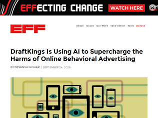 Preview of 'DraftKings is using AI to behaviorally target chronic gamblers'