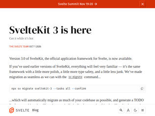 Preview of 'SvelteKit 3'