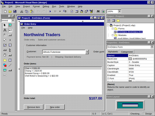 Preview of 'A browser-native classic Visual Basic VB6 IDE'