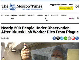 Preview of 'Nearly 200 people under observation after Irkutsk lab worker dies from plague'