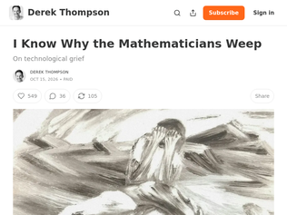 Preview of 'I know why the mathematicians weep'